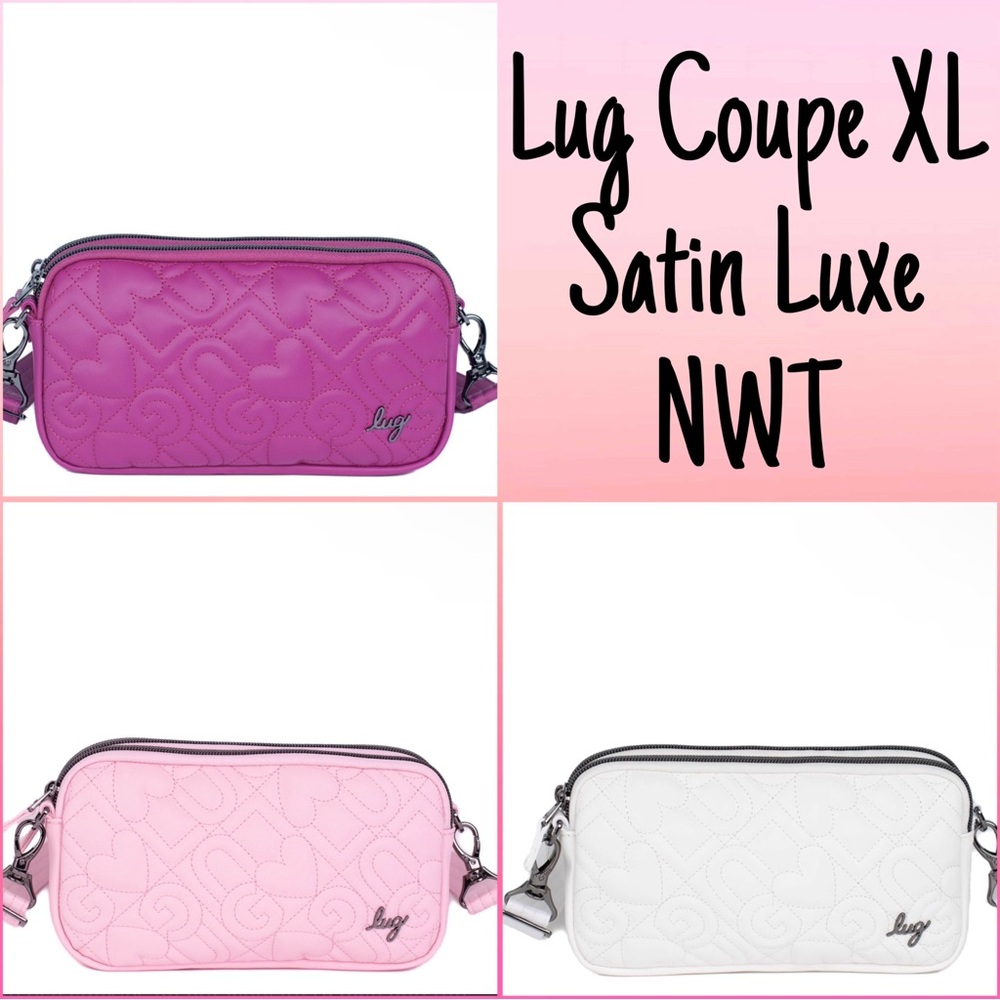 Lug Coupe XL LE Satin Luxe Convertible Crossbody Bag NWT